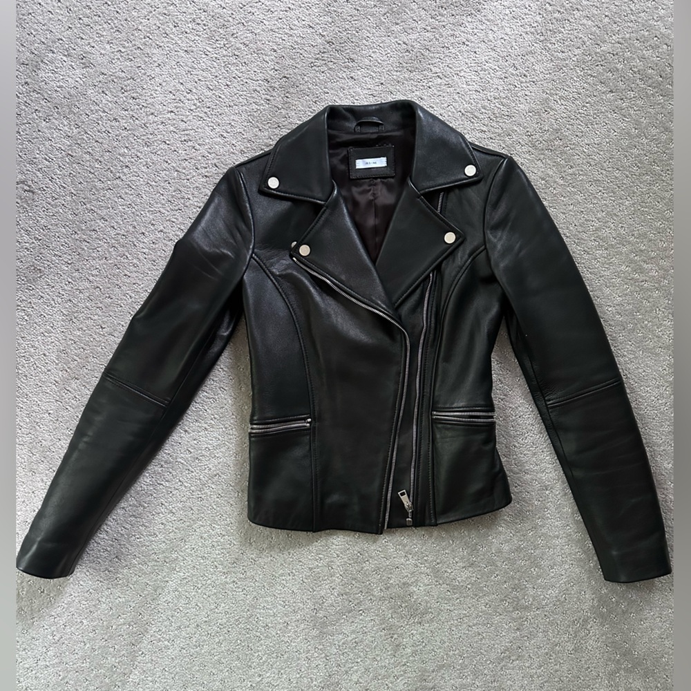 Lambskin Leather Jacket- Iris and Ink - Picture 6 of 16